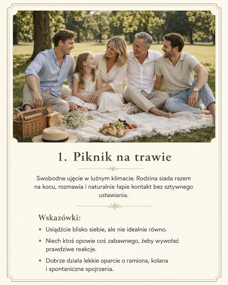 Rodzina podczas sesji zdjęciowej — siedzenie